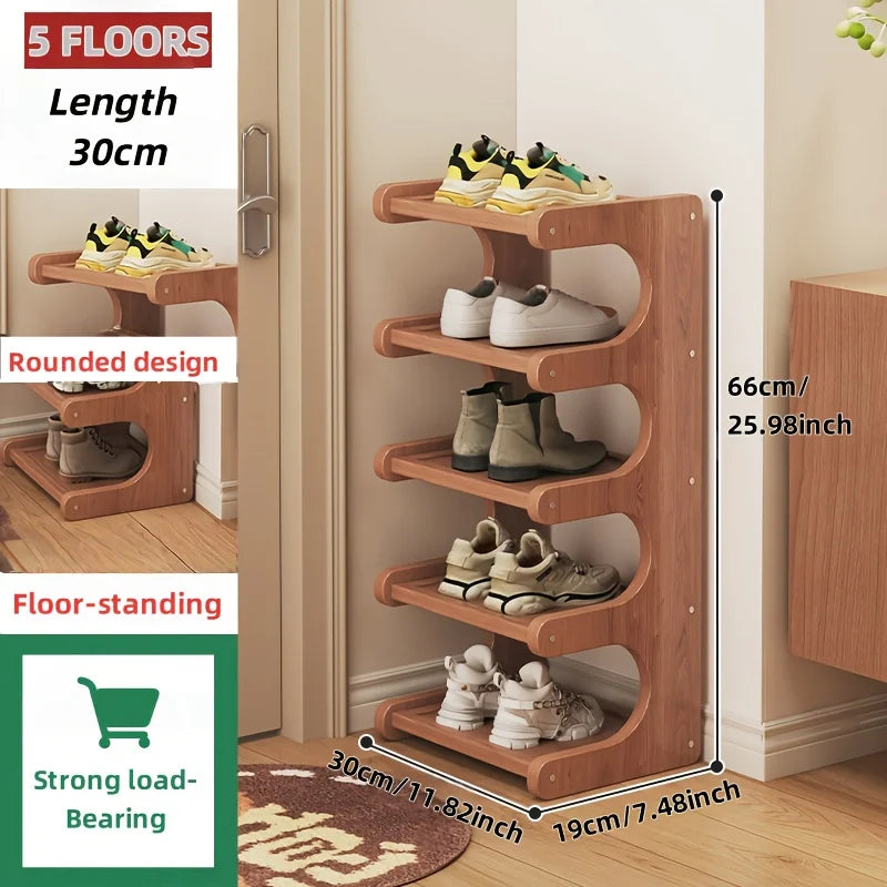 Shoe Rack, Shoe Organizer, Multifunctional Storage Design, Sturdy and Durable, Suitable for Bedroom, Dormitory, Home