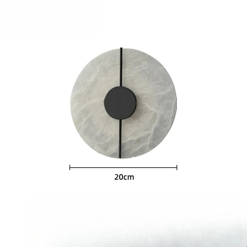 Modern round Wall Lamp Marble Stone Indoor Living Room Bedroom Bedside Kitchen Light Corridor Home Decoration Lighting