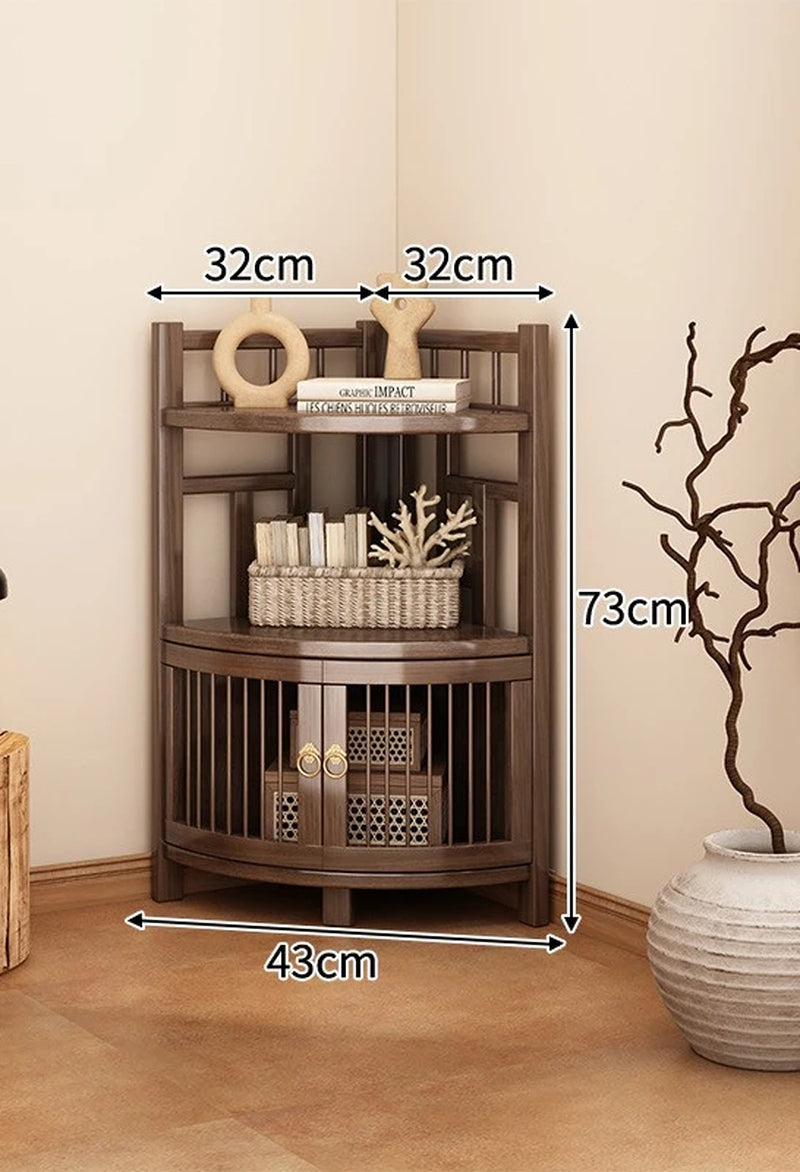 Corner Rack Multi-Layer Triangular Storage Shelf Living Room Floor-To-Wall Cabinet Kitchen Corner Tripod