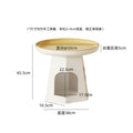 Cream Wind Sofa Edge Few Corners Simple Modern Living Room Small round Table Household Creative Plastic Bedside Table Rack