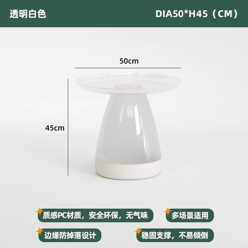 Nordic Bedside Table Simple Modern Bedroom Home Storage Simple Bedside Tables Creative round Leisure Small Coffee Tables