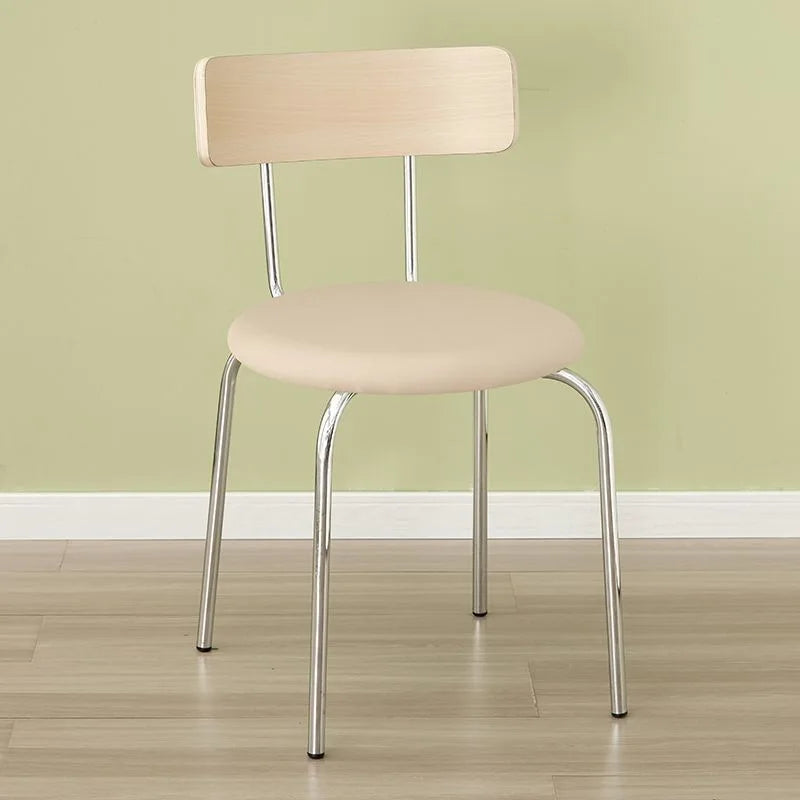 Trendy European Dining Chairs White Nordic Metal Office Dining Chairs Modern Luxury Muebles Para El Hogar Home Furniture