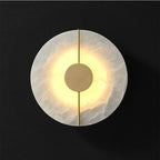 Modern round Wall Lamp Marble Stone Indoor Living Room Bedroom Bedside Kitchen Light Corridor Home Decoration Lighting