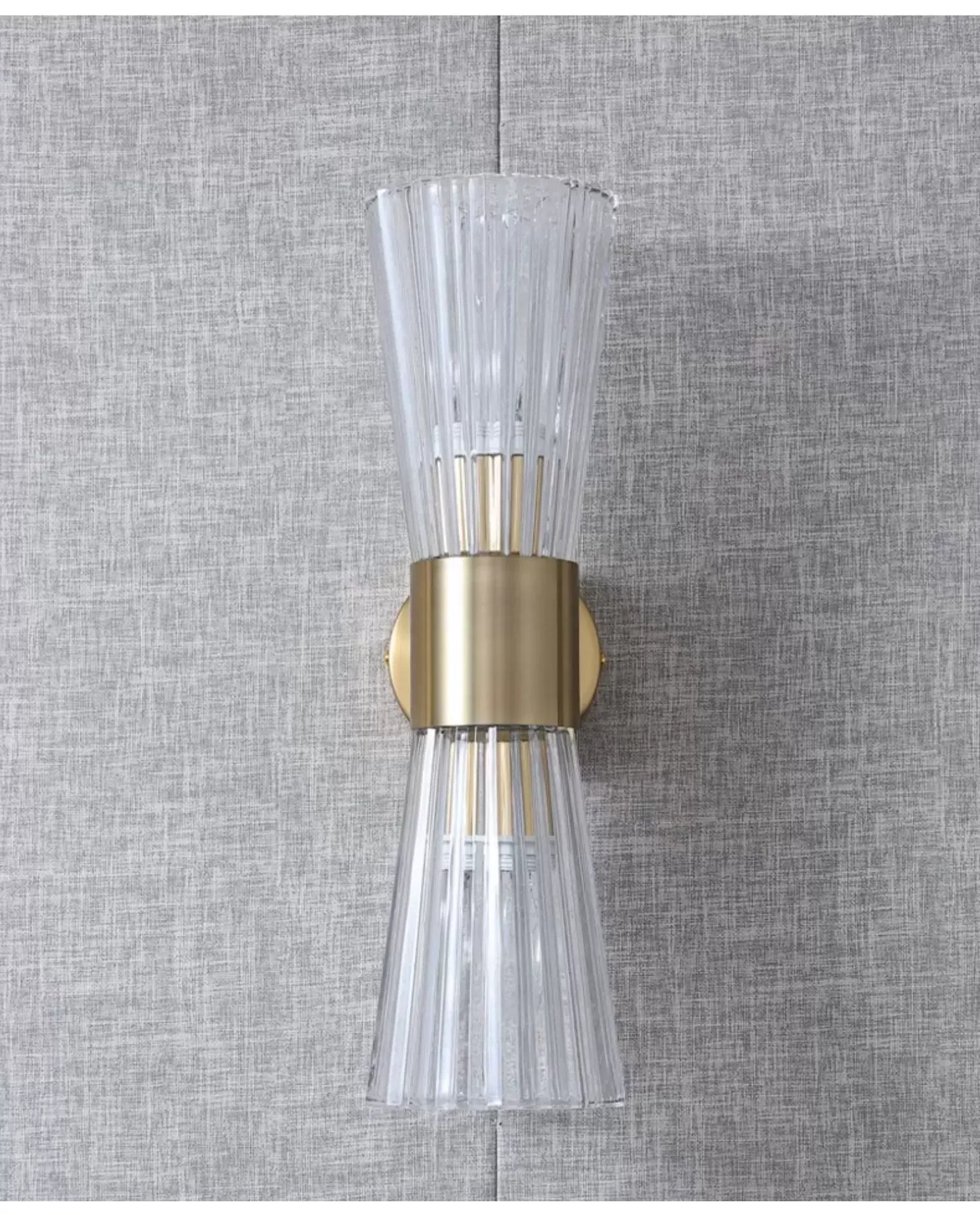 Modern Crystal Wall Lamp Golden Electroplated Metal Corridor Stair Aisle Decor Sconce for Bathroom Bedroom Parlor