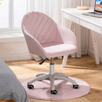 Nordic Furniture Velvet Office Chair for Office Student Study Lift Swivel Chair Home Comfortable Backrest Girl Pink Gaming Chair