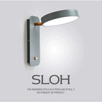 Creative Rotatable with Switch LED Wall Lamp Study Desk Eye Protection Reading Light Nordic Bedroom Bedside Lamp