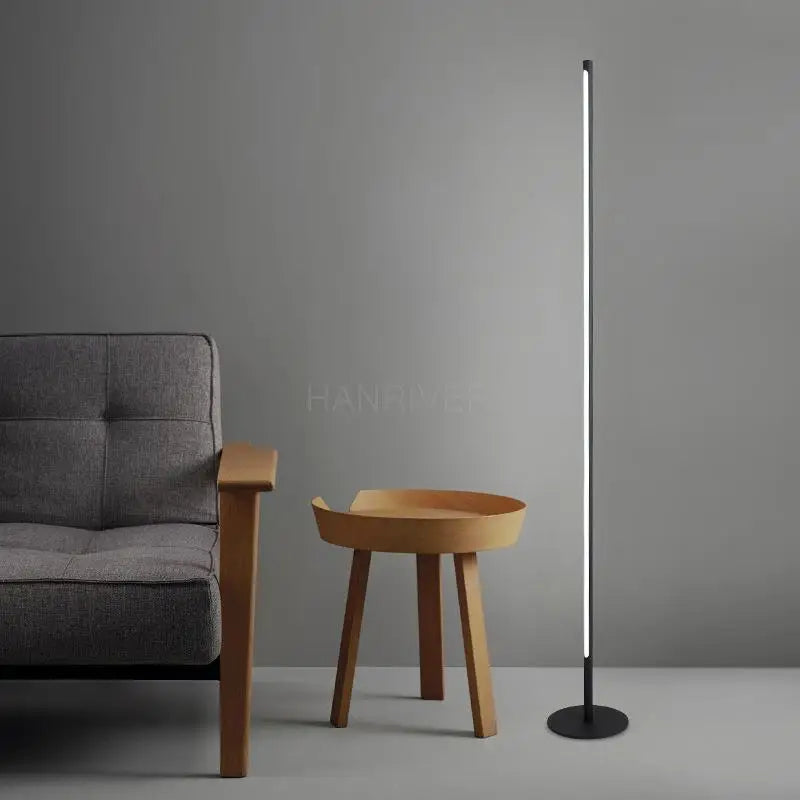 Modern Nordic Simple Creative Living Room Floor Lamp LED Lamp Metal Lamp Floor Lamp Nordic Simple Creative Bracket LED Black