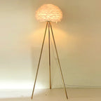 Modern Feather Floor Lamps Bedroom Bedside Led Lamp Home Decoration Living Room Sofa Standing Lamp Table Light Lustre Fixtures
