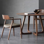 Nordic Solid Wood Hiroshima Restaurant Coffee Restaurant Backrest Dining Chair Simple Office Conference Room Discussion Chair