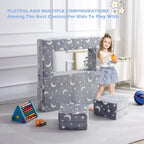 #For Kids Sofa, Illuminated in the Dark Modular Children'S Exploration Sofa, 3-In-1 Folding Children'S Sofa for Toddlers