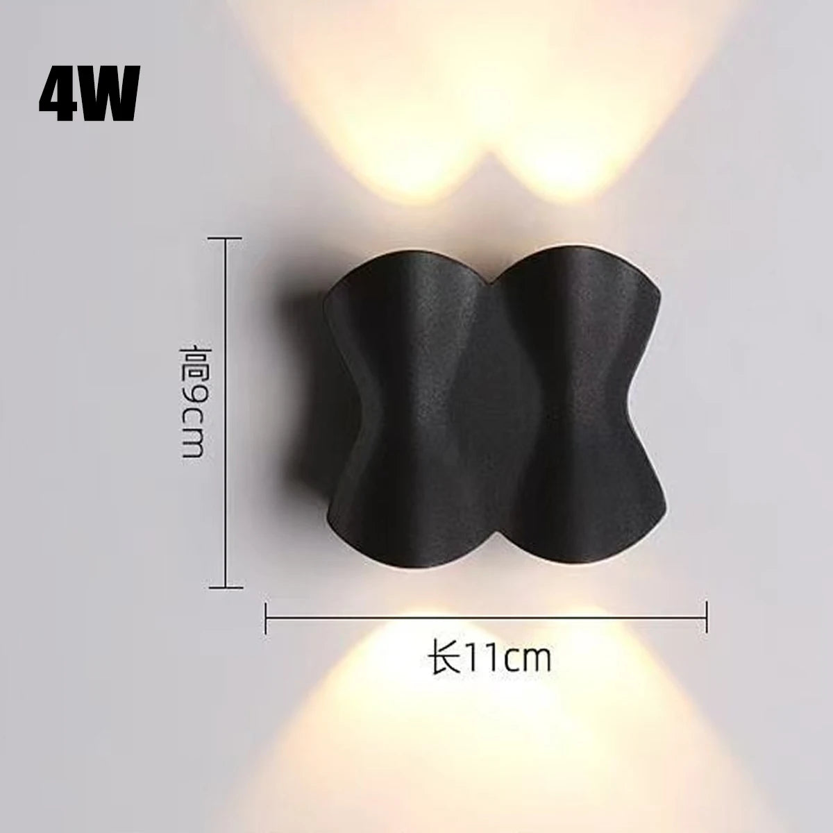 Outdoor Waterproof Wall Light AC220V Aluminum Wall Washer Creative Sconce for Living Room Bedroom Bedside