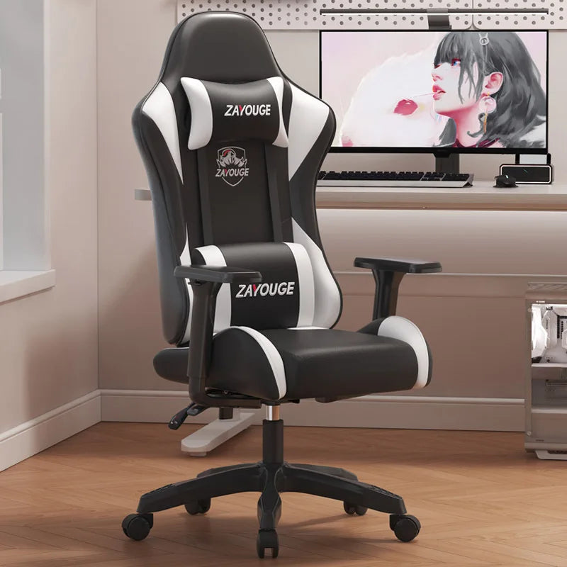 Gaming Chair Computadora Silla Home Office Seat Elasticità Backrest Long Sitting Ergonomisch Chair Lifting Braccioli