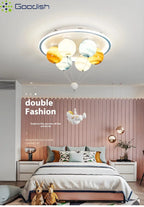 Modern Stylish Astronaut Planet Sky Led Home Ceiling Lights Art Creative Lamp for Chidren'S Bedroom Home Decoration Chandeliers
