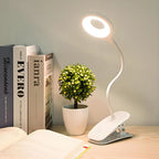 Portable Desk Lamp Rechargeable Reading Light Eye Protect Book Light LED USB Reading Lamp Touch Control Clip Table Desk Lamp