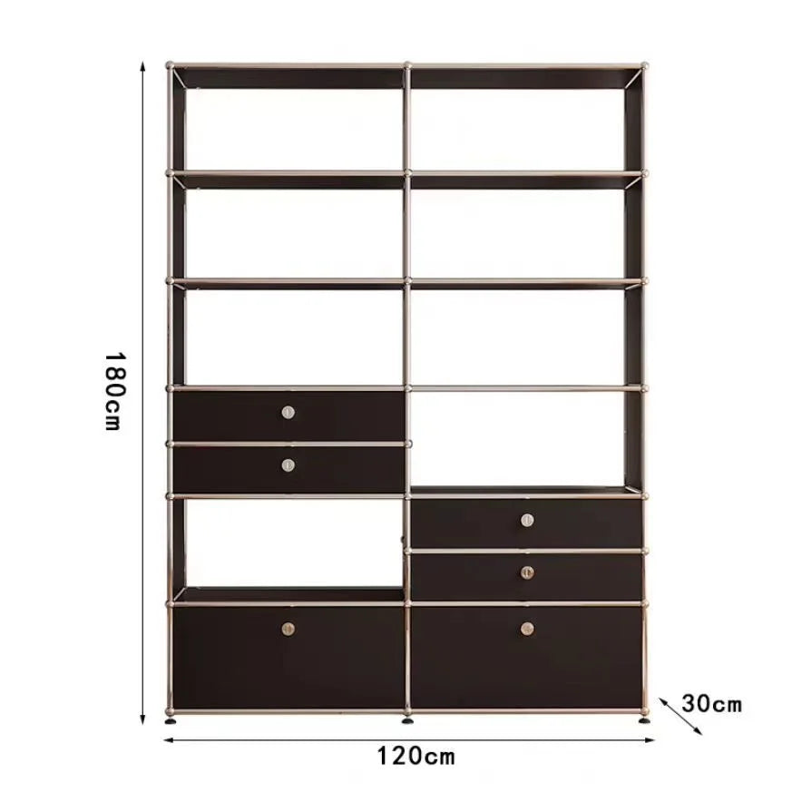 Living Room Cabinet Sideboards Coffee Table Tv Stand Storage Cabinet Corner Metal Storage Display Customizable Modular Furniture