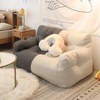 Single Double Reclining Lazy Sofa, Multi-Function Lounge Bed for Bedroom Dormitory Rental Room