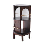 Simple Modern Creative Small Coffee Table Japanese Wood Bedside Table Rotating