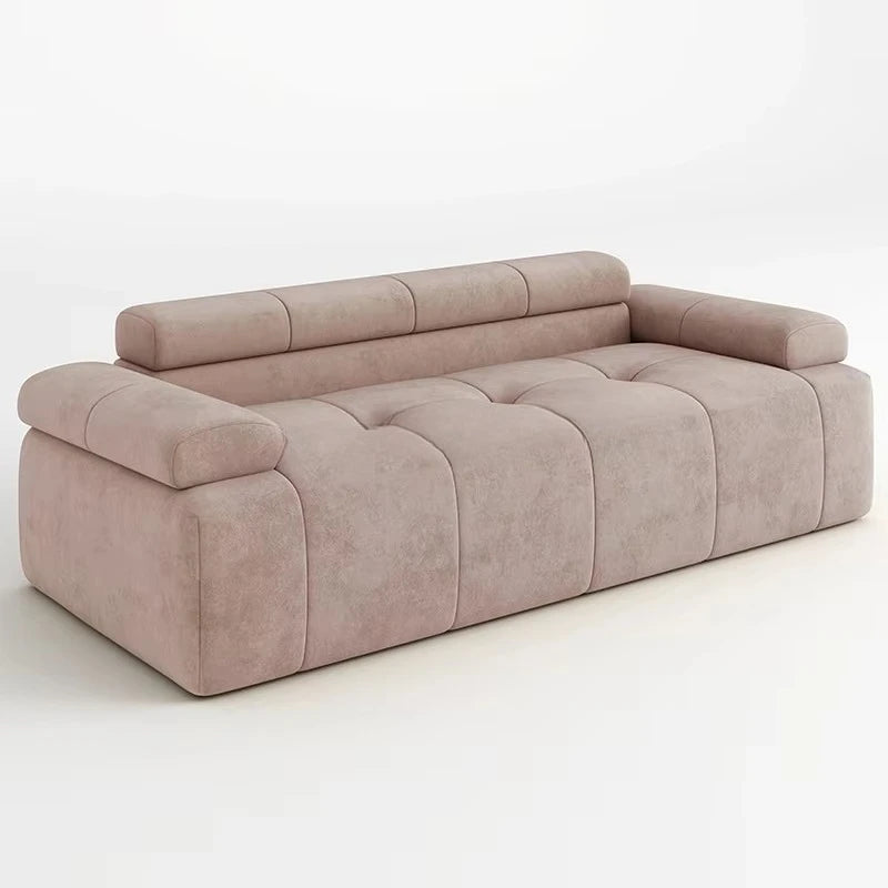 !@Hot Sales Customizable Luxury I-Shaped Fabric Sofa Set Compressed Sponge Bed for Living Room Custom Furniture Manufacturer