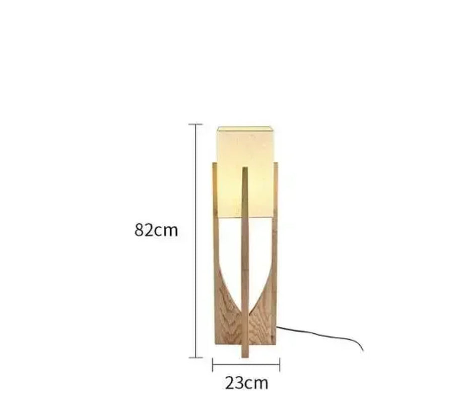 Japanese Style Quiet Wind Floor Lamp Living Room New Chinese Style Retro Homestay Hotel Bedroom Bedside Standing Table Lamp
