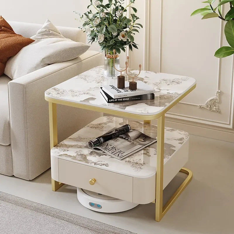 Console Luxury Coffee Table Living Room Aesthetic Minimalist Side Modern Organizer Designer Center Couchtisch Home Furniture