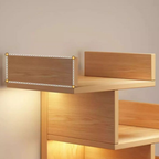 Modern Minimalist 3-Tier Desktop Bookshelf with Storage for Home Office