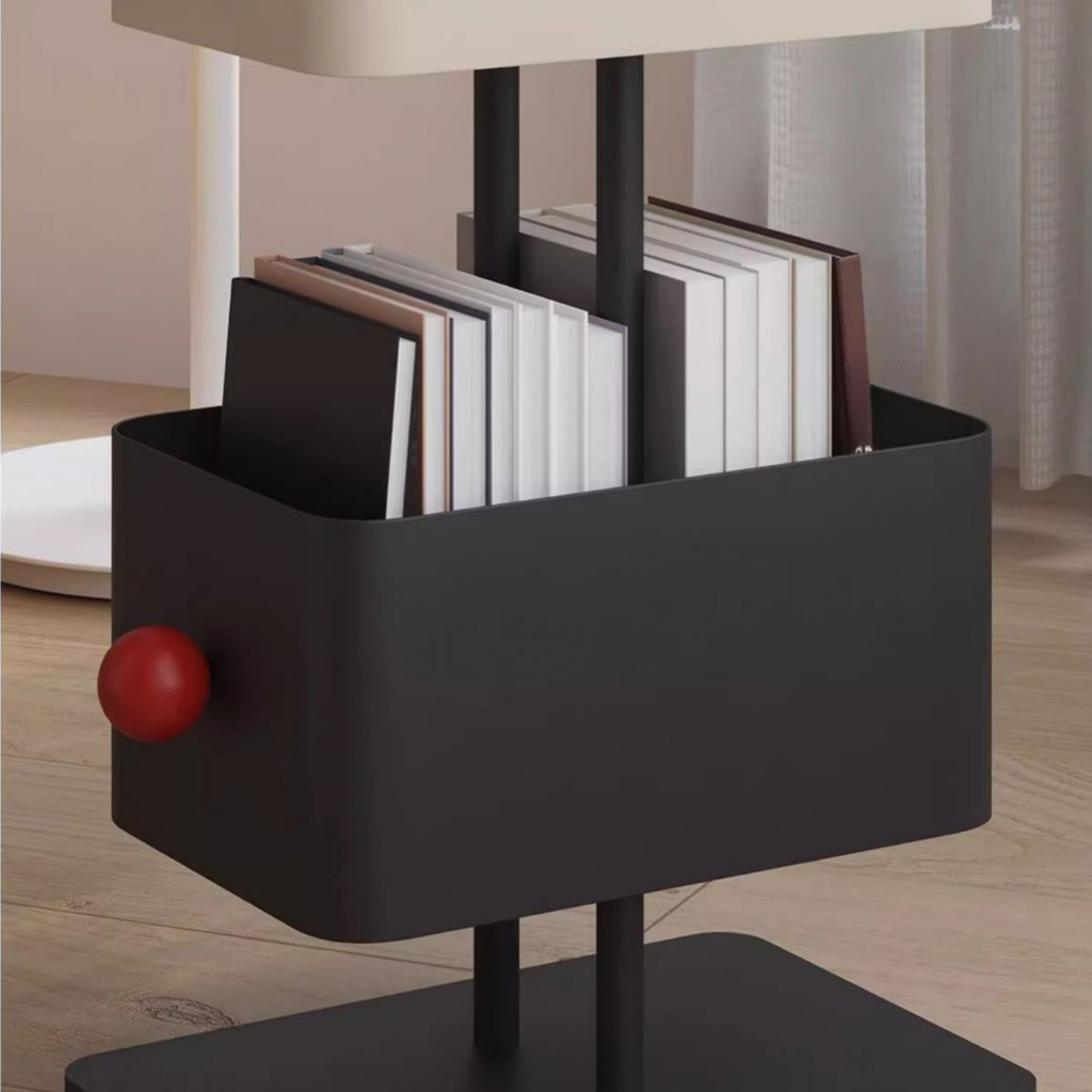 Modern Nordic Bookshelf with Storage, Colorful Open Display Shelf for Living Room & Bedroom