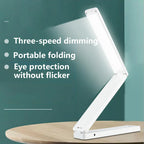 D2 LED Desk Lamp Light Three-Mode Lighting Brightness USB Dual Power Supply System Eye Protection Learning Read Desk Lamp Gift