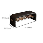 Modern Scandinavian Shoe Bench with 1-Tier Storage for Entryway
