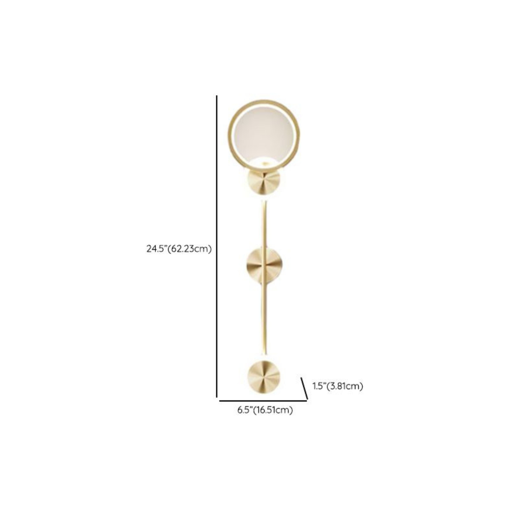 Modern Geometric LED Wall Sconce with Acrylic Shade, Luxury Wall Light