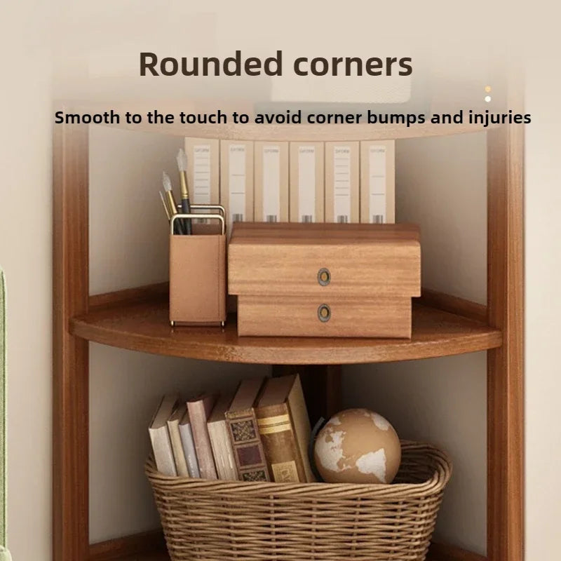 Household Goods Corner Cabinet Triangle Corner Cabinet Indoor Shelf Shelf Living Room Floor Locker Modern Simple Storage Rack