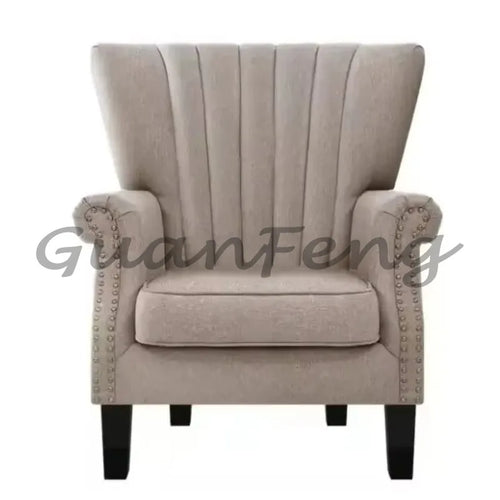 Tufted Armchair Velvet Lounge Wing Chair Fauteuil Salon Vintage Wingback Chair for Living Room Bedroo