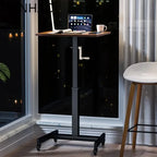 .Lifting Computer Desk Mobile Desk with Wheel Ideal for Home Learning Adjustable Gamer Desk for Adults