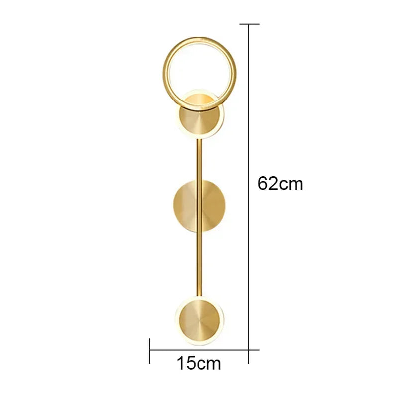 Modern LED Wall Lamp Creative Luxury Wall Lamp for Living Room Bedroom Bedside TV Background Restaurant Decor Wall Sconces