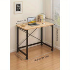 Simple Computer Desk Foldable Mobile Bedroom Makeup Bedside Small Desk Writing Desk