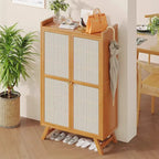 Simple Shoe Rack, Multi-Layer Storage Rack at the Door of the Home, Dust-Proof Shoe Cabinet, Not for Solid Wood Rental Houses