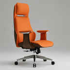 High-back Nappa leather executive office chair, premium leather desk chair, ergonomic office chair, business chair for home office, executive workspace and professional office
