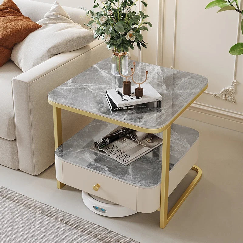 Console Luxury Coffee Table Living Room Aesthetic Minimalist Side Modern Organizer Designer Center Couchtisch Home Furniture