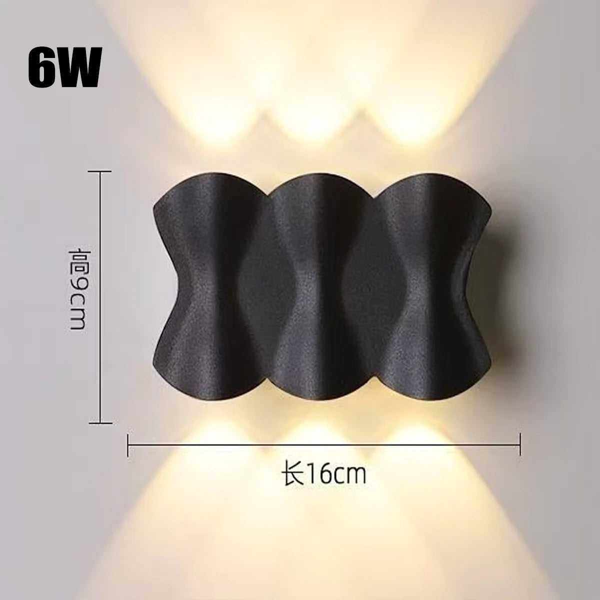 Outdoor Waterproof Wall Light AC220V Aluminum Wall Washer Creative Sconce for Living Room Bedroom Bedside