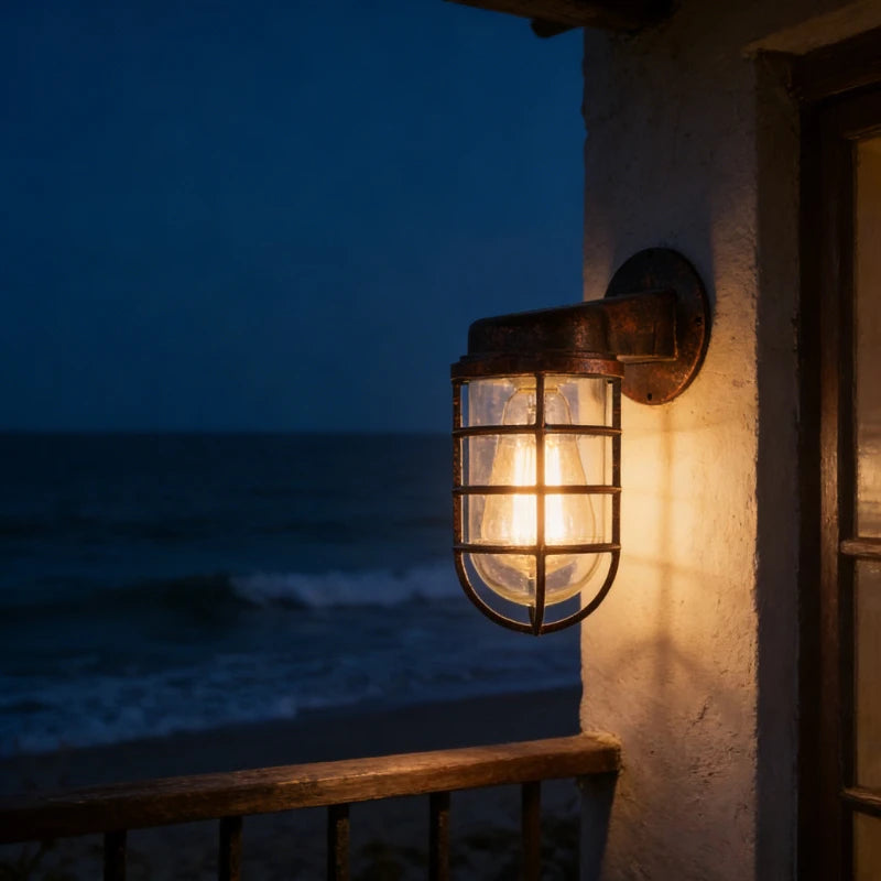 European Retro Outdoor Ultra Bright Waterproof LED Wall Lamp Desk Staircase Corridor Outdoor Courtyard Wall Light