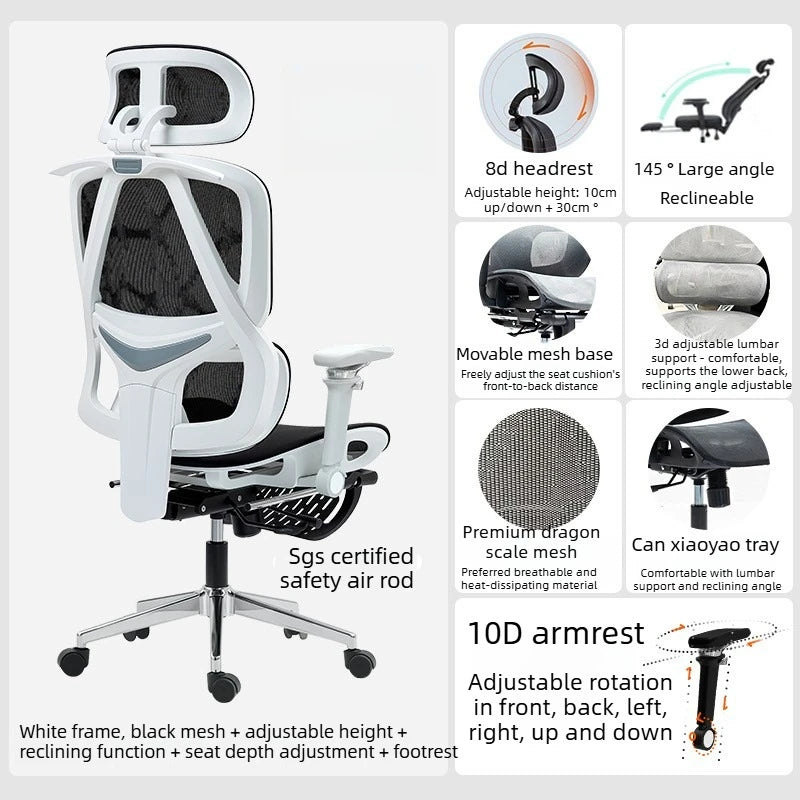 Ergonomic Chair Office Gaming Comfortable Adjustable Armrest Office Chair Relaxing Recline Chaises De Bureau Furniture