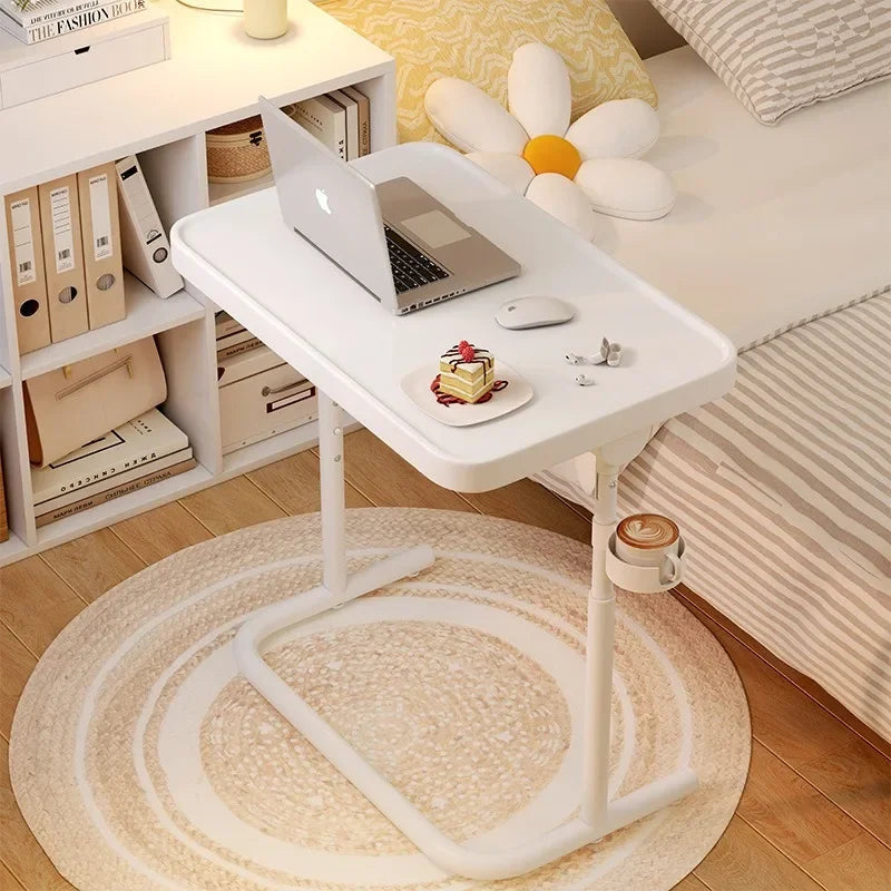Movable Child Study Desk School Desk Adjustable Bedside Table Compact Lightweight Learning Table for Kids Students Home Use