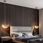 Nordic Crystal LED Chandelier Living Room Bedroom Bedside Pendant Lights Indoor Dining Room Decorative Lighting Hanging Lamp