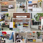 Bookshelf Desktop Shelf Multi-Layer Telescopic Office Desk Small Desk Storage Simple Bookcase
