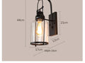 American Walkway Courtyard Villa Wall Retro Glass Wall Lamp