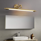 Bronze LED bathroom wall light