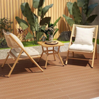 Modern Chinese style outdoor patio table and chair set with PE rattan, tempered glass table, carbon steel frame, two folding chairs, removable cushions, garden balcony and terrace furniture