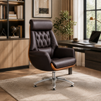 Modern leather executive office chair, luxury office chair, business desk chair, computer chair for home office, executive workspace and professional office