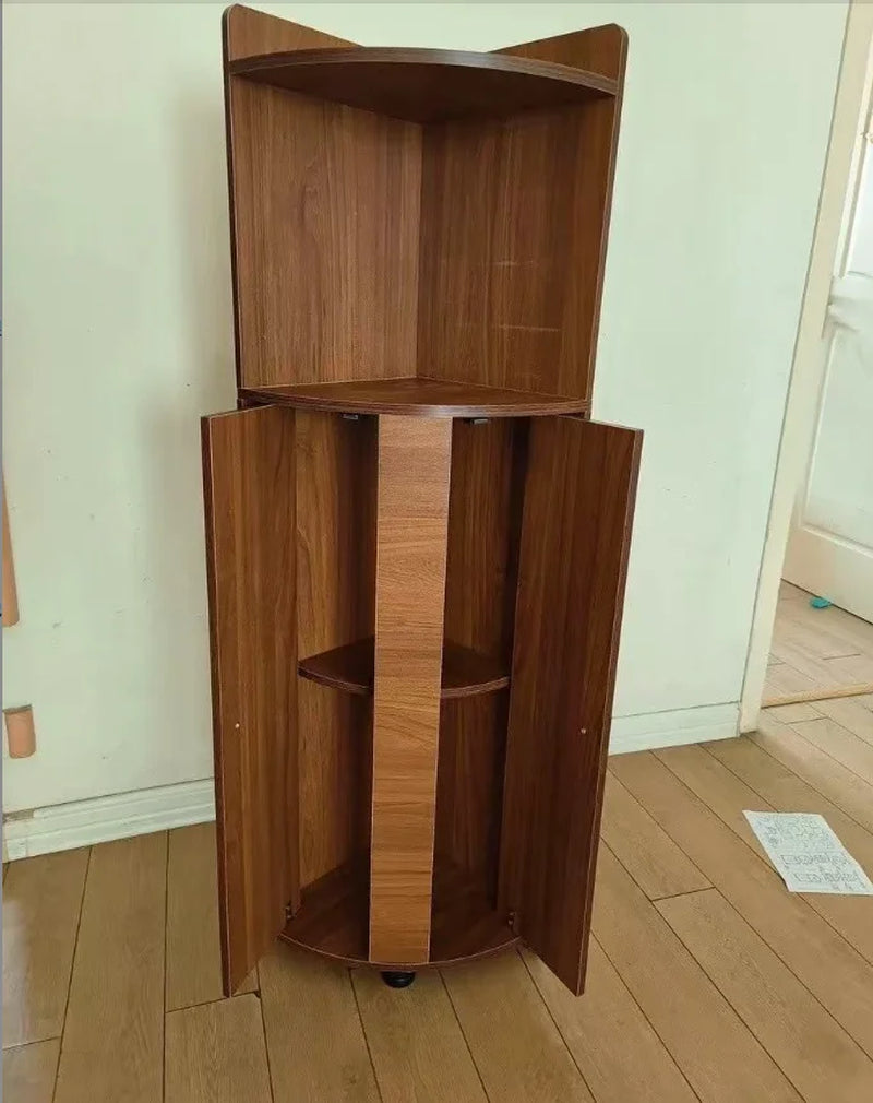 Living Room Wall Corner Cabinet Triangle Shelf against Wall Home Storage Organizer Corner Living Room Wall Shelf