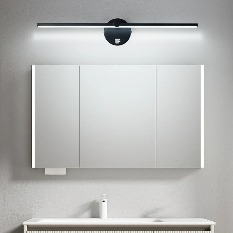 Nordic LED Indoor Wall Lamps White/Black Wall Lights for Home Bedroom Balcony Bedside Mirror Front with Swith Wall Sconce