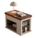 Solid Wood Sofa Trolley Simple Living Room Multi-Functional Mobile Folding Small Apartment Tea Table Antique Household Coffee Ta